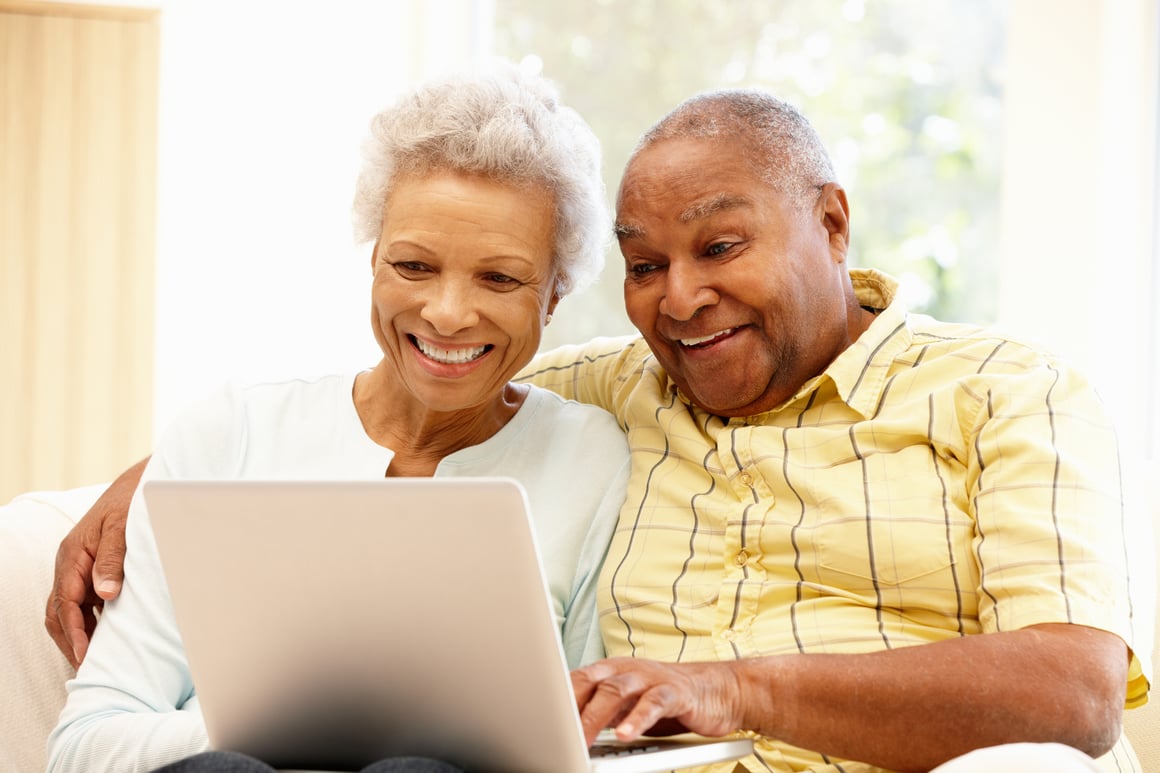 Couple Looking at Computer