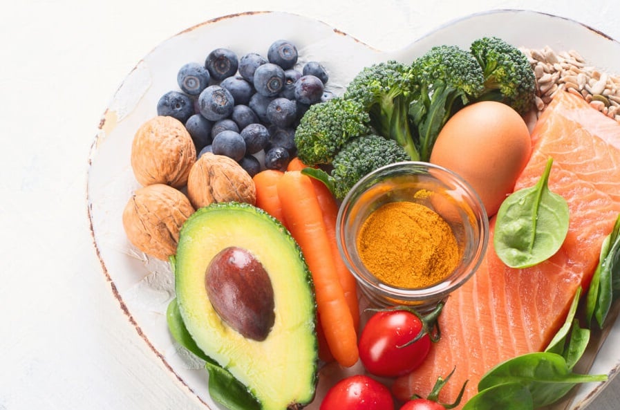 An array of nutritious foods